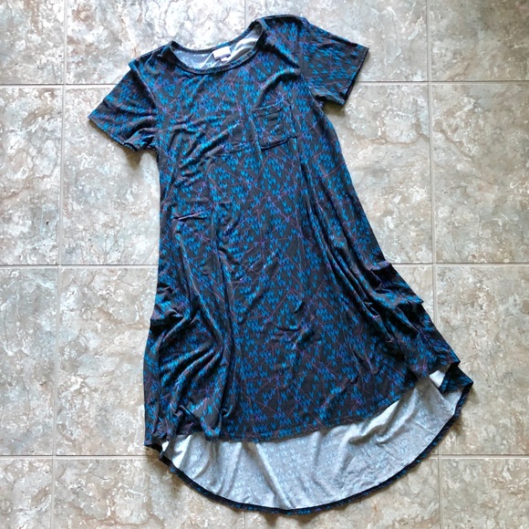 LuLaRoe Hi-Lo Black Swing Dress - Picture 1 of 4